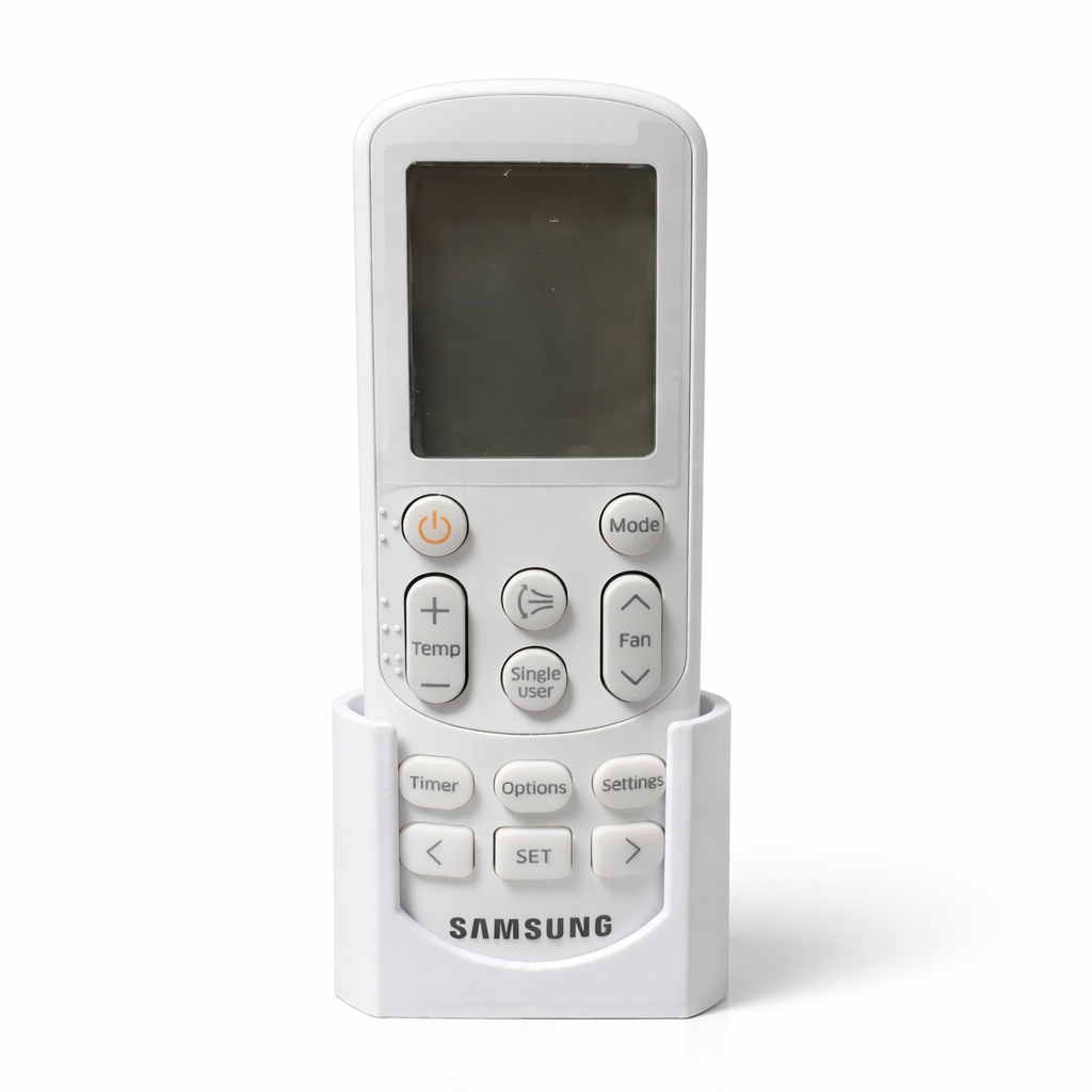 Porta Controle Remoto Ar Condicionado Wind Free Suporte de Parede Branco Fita Dupla Face Db9624901f