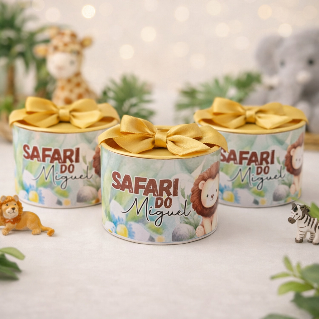 Kit Tubolata Personalizada 5x8cm | Lembrancinha SAFARI | Tubolata personalizada batizado  | chá  |  Maternidade