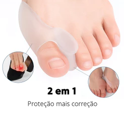KIT 4 PARES Protetor De Joanete Corretor Ortopédico de Silicone Gel Par Pés Hallux Valgus Ortopedico Dedo