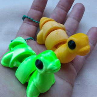 Chaveiro Articulado Dinossauro divertido Fidget Toy Dragão e Dinossauro Baby - Impressão 3D Colecionável Divertido