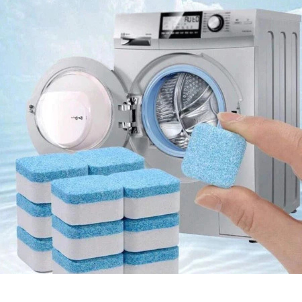 Kit 12/24 Limpador de Máquina de Lavar em Pastilha | Elimina Mau Cheiro | Manutenção da Lavadora em Oferta na Shopee