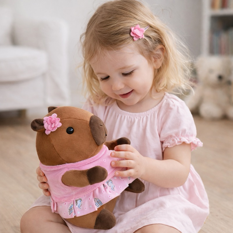 Capivara de Pelúcia Natalina Boneca Infantil Presente Fofinho Decoração em Oferta na Shopee