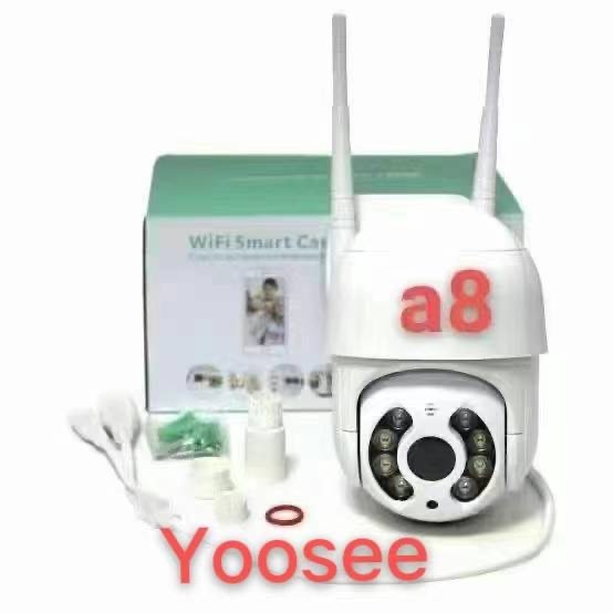 Câmera A8 Externa Ip A Prova D'água com Infravermelho Alarme Wifi Hd Sensor De Movimento Bivolt app yoosee