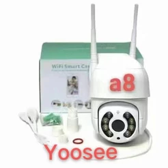 Câmera A8 Externa Ip A Prova D'água com Infravermelho Alarme Wifi Hd Sensor De Movimento Bivolt app yoosee