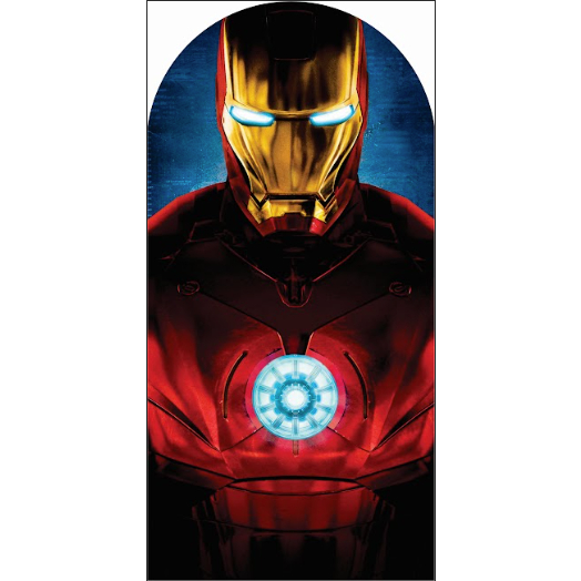 PAINEL DE FESTA ROMANO COM ELÁSTICO 2X1 EM TECIDO SUBLIMADO HOMEM DE FERRO!!