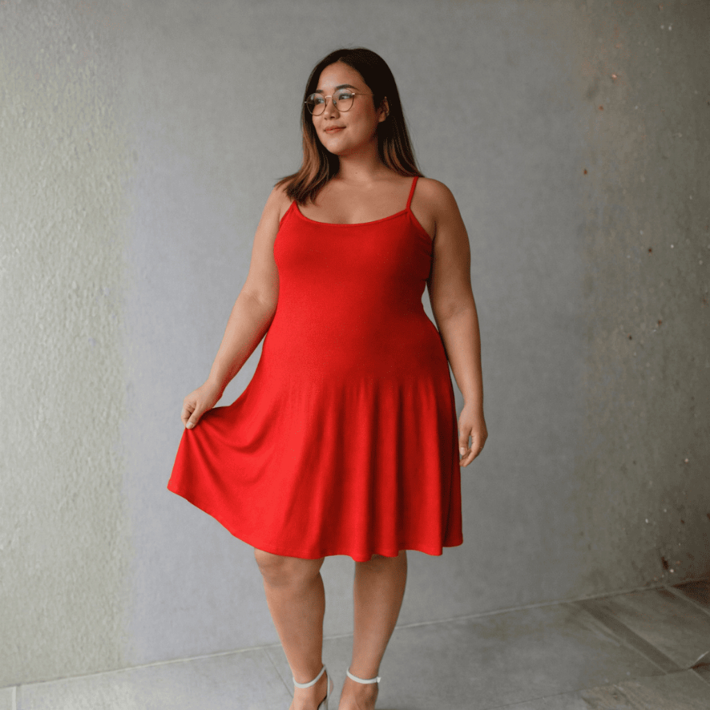 Vestido Feminino Plus Size de Alcinha Soltinho