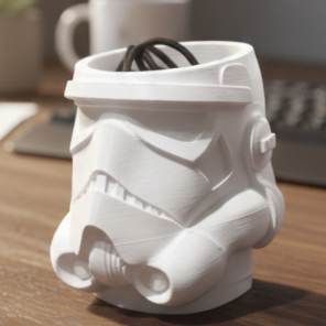 Porta-Lápis Decorativo Geek Star Wars Impresso em 3D – Design Inspirado em Personagens Icônicos