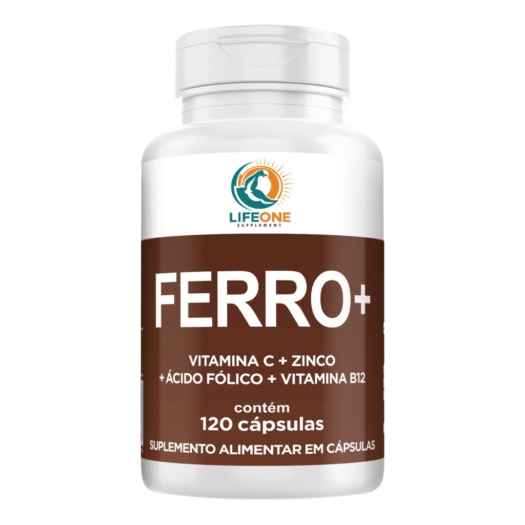 Ferro Quelato com Vitamina C, Zinco e B12