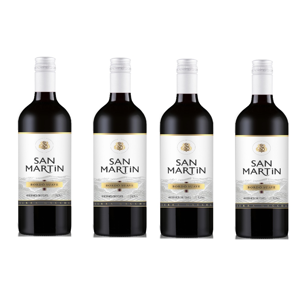 Compre 03 Leve 04 Vinho Tinto San Martin Bordo Tinto Suave 1 Litro + Brinde exclussivo Surpresa em Oferta na Shopee