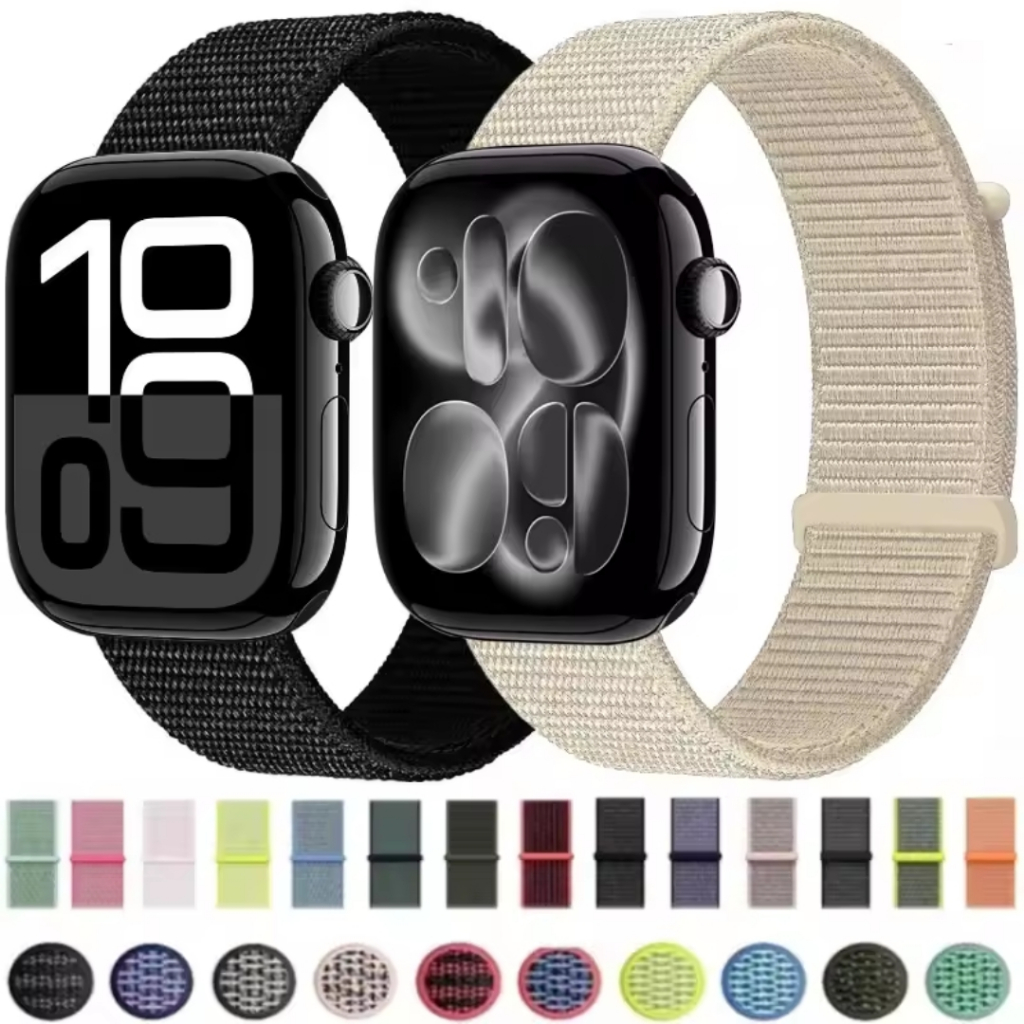 Pulseira Esportiva Smartwatch Nova Nylon Loop Apple Watch 42/44/45/49mm 38/40/41mm Series 1 2 3 4 5 6 7 8 9 10 Se Ultra em Oferta na Shopee