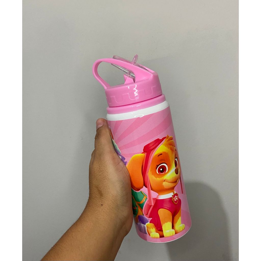 Garrafa alumínio Patrulha Canina personalizada com nome em Oferta na Shopee