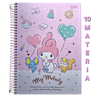 My melody Caderno 10-Matérias 160 fls My melody Caderno Personalizado Jandaia, Escolar/ Universitário em Oferta na Shopee