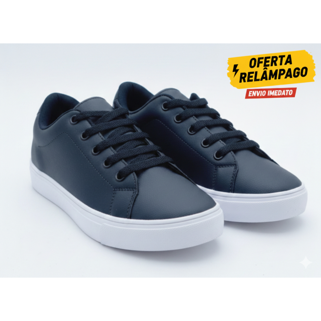 Tênis Casual Feminino All Black Streetwear Moda Tendência Confortável Sapatenis Feminino