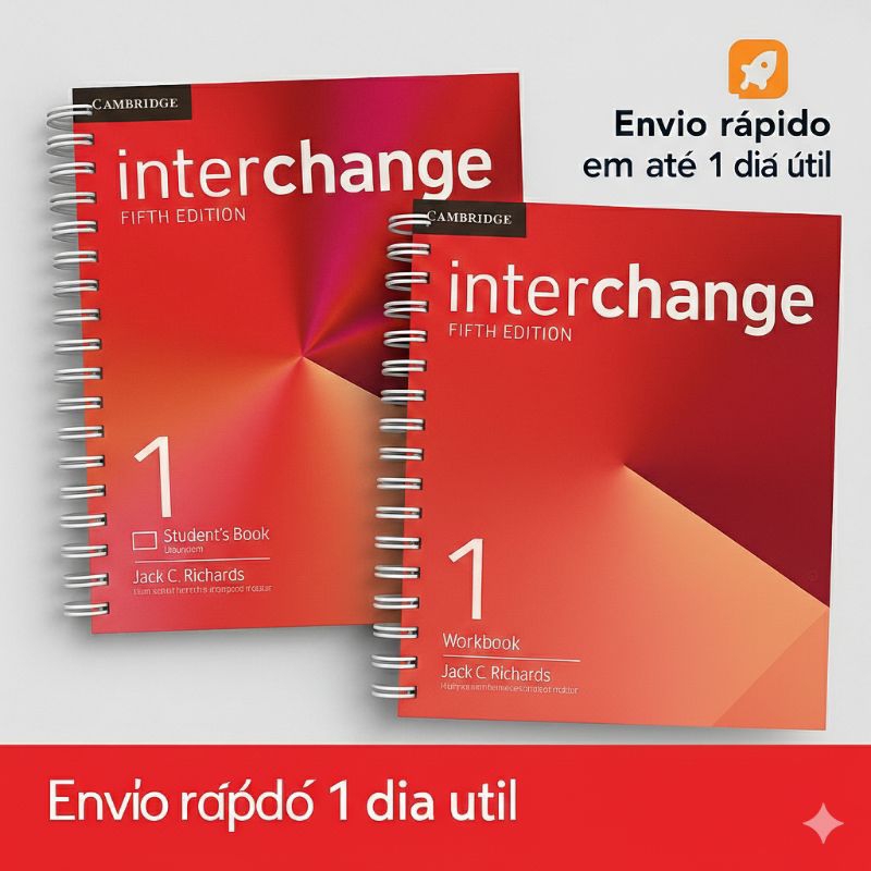 Interchange Level 1 – Student’s Book + Workbook (Impresso) em Oferta na Shopee