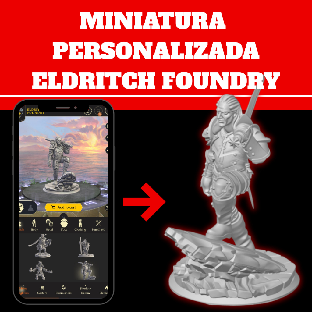 Miniatura RPG Personalizada Eldritch Foundry Hero Forge d&d tomenta COC impressão 3d Barata