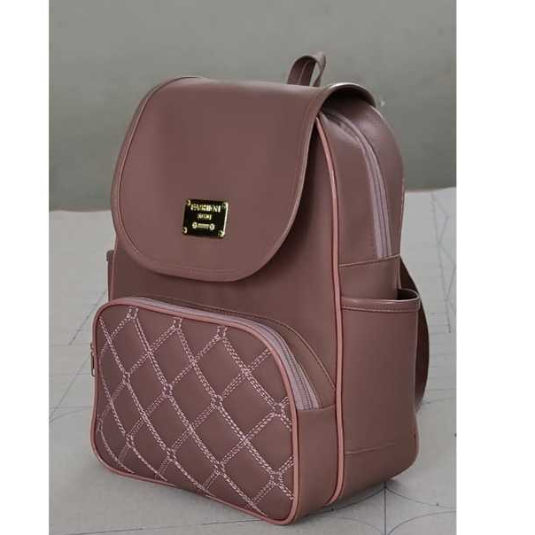 Mochila Bordado Feminina Bolsa Escolar Alça Costas Reforçada Trabalho — imagem 2 de 2