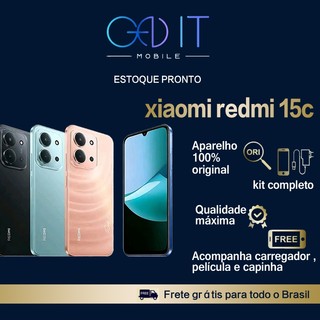 Xiaomi Redmi 15C Dual Sim 128GB 256GB cores 4GB 8GB RAM Tela 6.9", 6000mah