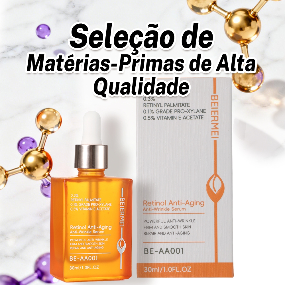 BEIERMEI Sérum 30ml Antirrugas intenso Aperta e suaviza a pele Antirrugas com Retinol e Antienvelhecimento BE-AA01