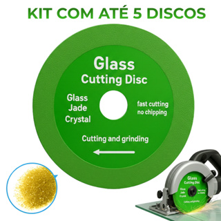 Disco Diamantado 100mm para Corte de Vidro Ceramica Piso | Corte Fino Sem Lascar | Esmerilhadeira em Oferta na Shopee