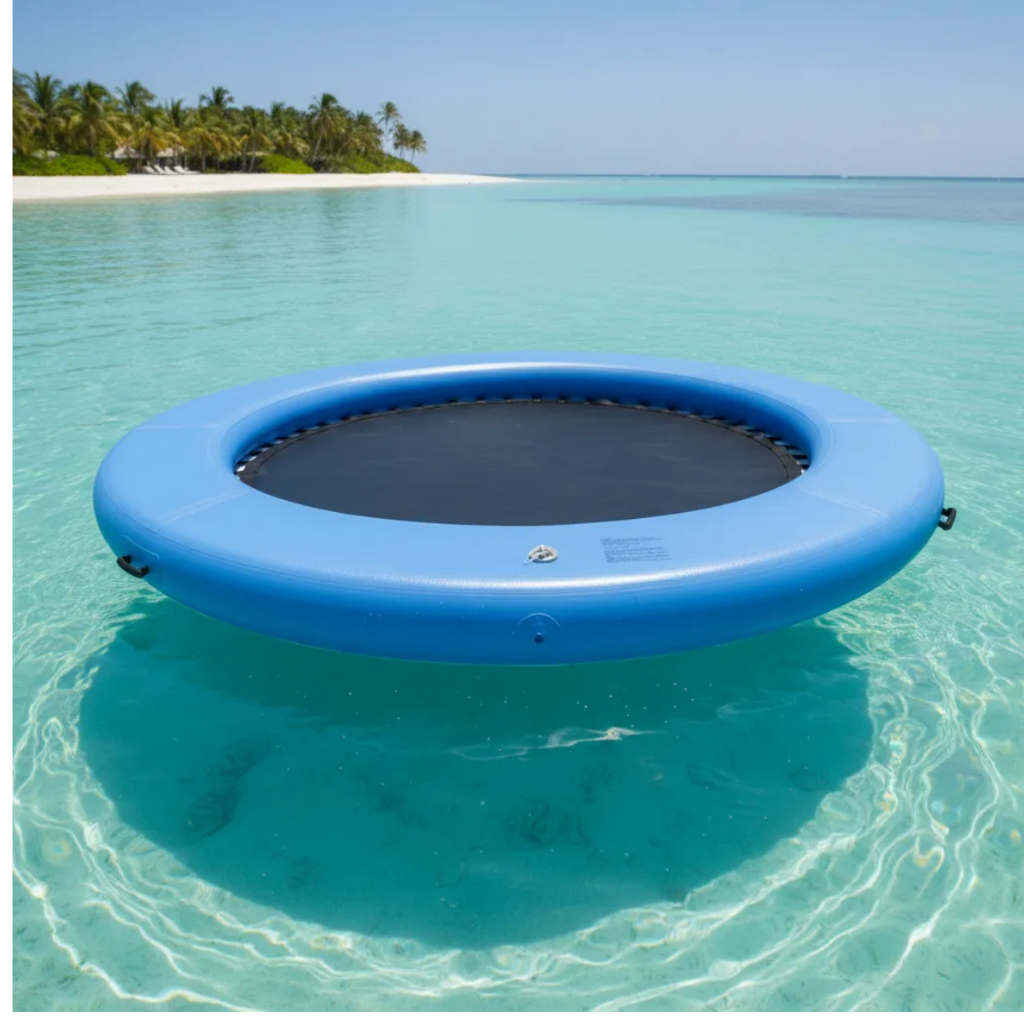 Boia Inflável Deck Flutuante 2,44m | Plataforma para Praia, Represa e Piscina