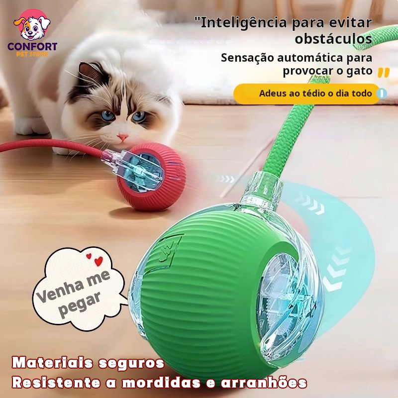 Brinquedo Inteligente Para Cães E Gatos De Estimação , Bola Rolante Automática , Elétrica Recarregável Vários estilos