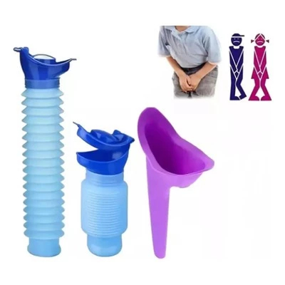 Kit Mictório Portátil Unissex 750ml Com Urinol Feminino Para Fazer Xixi em P