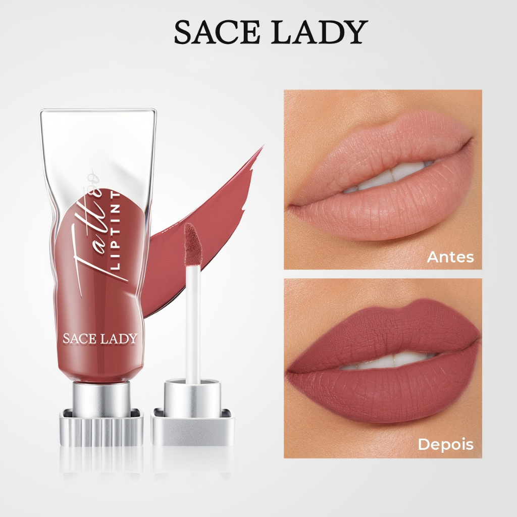 Batom Liquido Matte SACE LADY SACE LADY  À Prova d’Água Matte Longa Duração em Oferta na Shopee