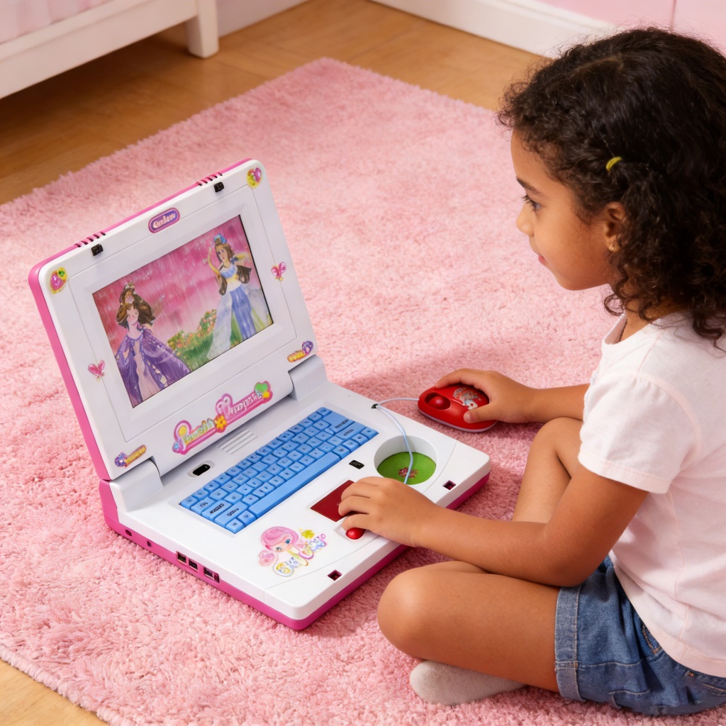 Notebook educacional de brinquedos para laptop de música infantil
