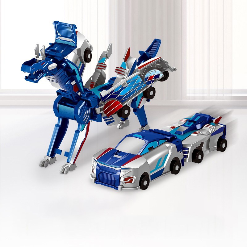 Dragão-Carro Impact Transform｜Transforma Automaticamente, Brinquedo Criativo e Divertido