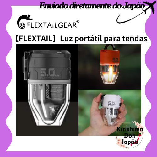 FLEXTAILGEAR MAX PUMP 3 Bomba de ar portátil recarregável por USB A bomba mais leve 5kPa com luz Lanterna portátil para barraca Bomba de ar Inflador/desinflador Compatível com bombas elétricas, colchões de ar, etc. Prática Branco Preto Laranja 3 cores [En
