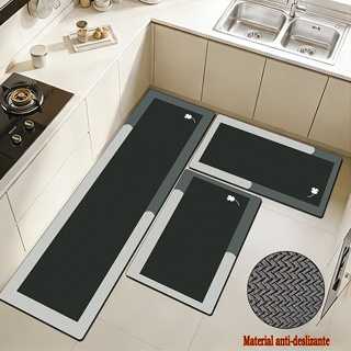 Kit 3 peças Tapete de Cozinha de Borracha - Resistente, Antiderrapante e Fácil de Lavar, 90x34 cm, 60x34 cm, 60x34cm em Oferta na Shopee