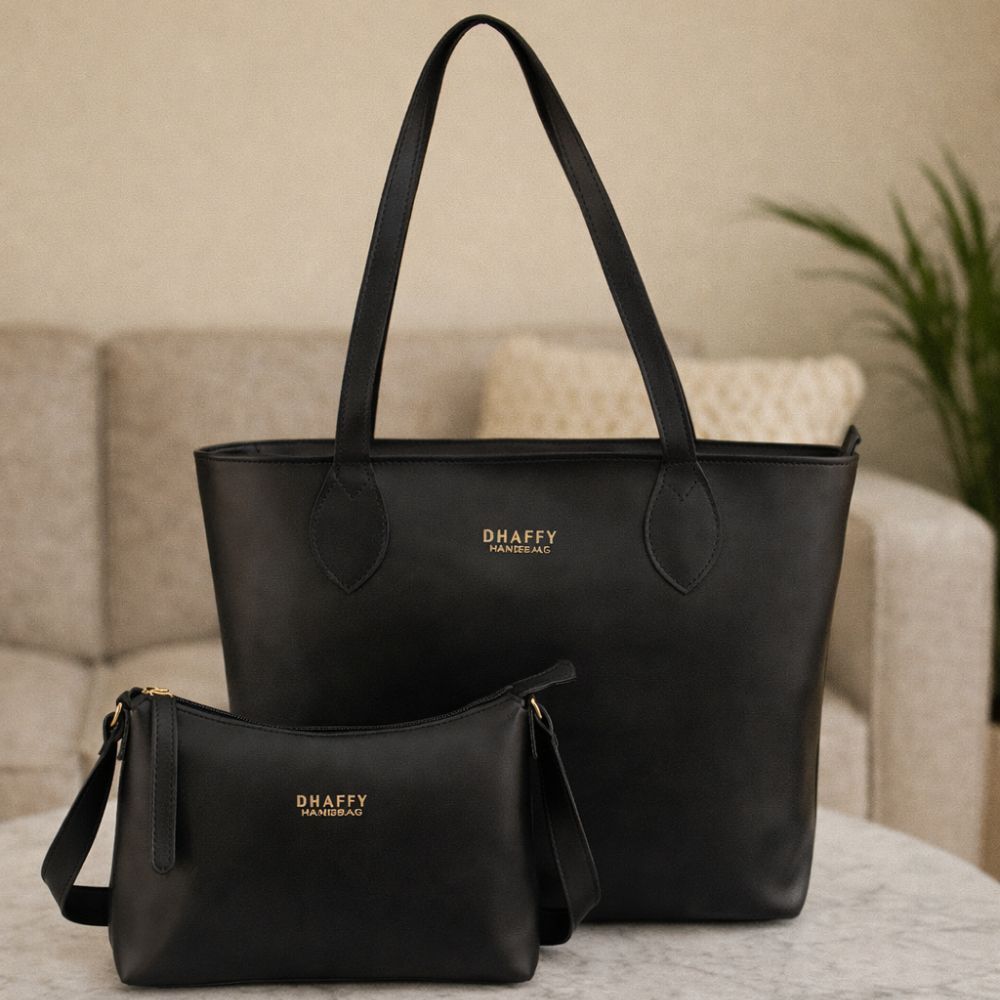 Kit De Bolsas Femininas Grande E Pequena Dhaffy Promoção em Oferta na Shopee