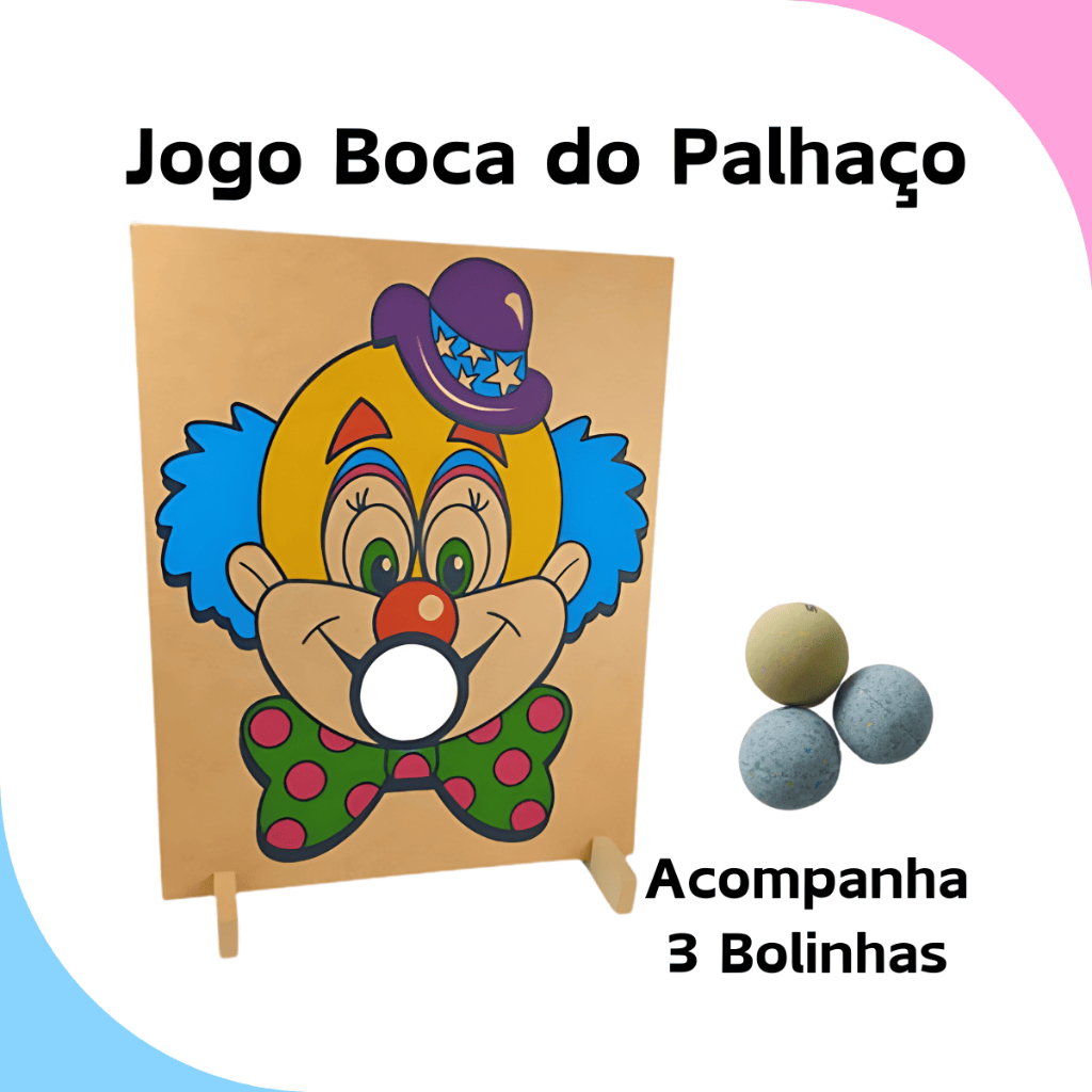 Jogo Boca do Palhaço Bocão Brinquedo Educativo Acerte o Alvo Festa Junina Quermesse Decoração em Oferta na Shopee