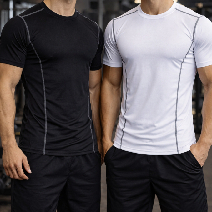 Camiseta de Compressão Dri fit Masculina Camisa Treino crossfit em Oferta na Shopee