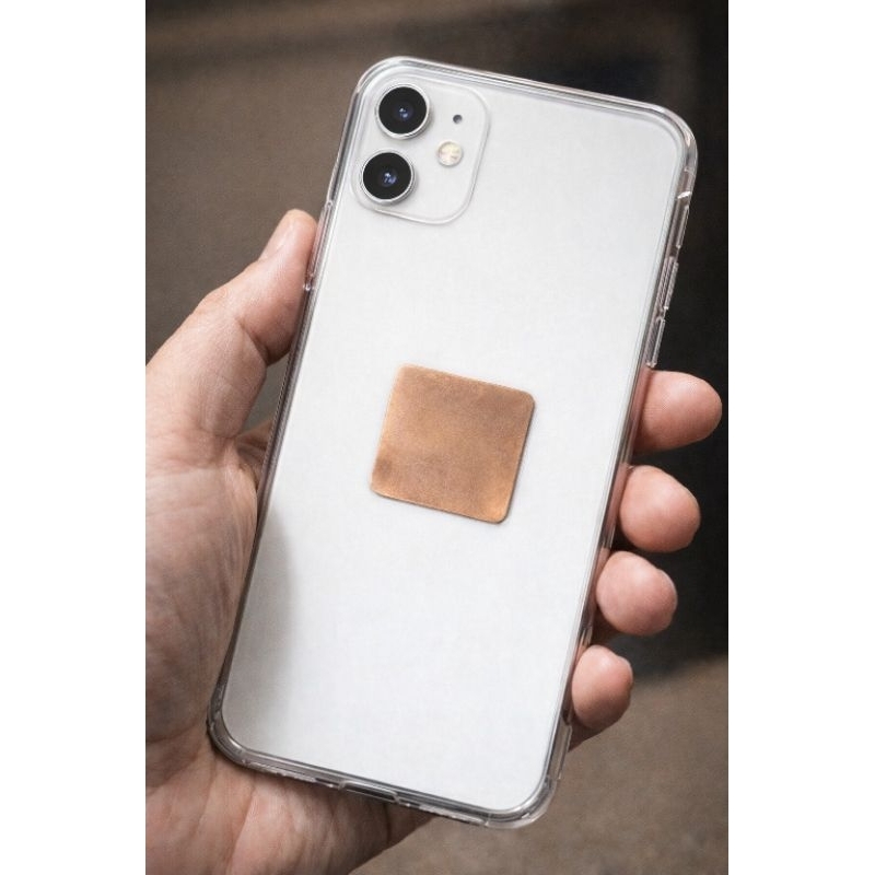 mini placa Anti- radiação de cobre 100% puro para celulares 3x3 em Oferta na Shopee