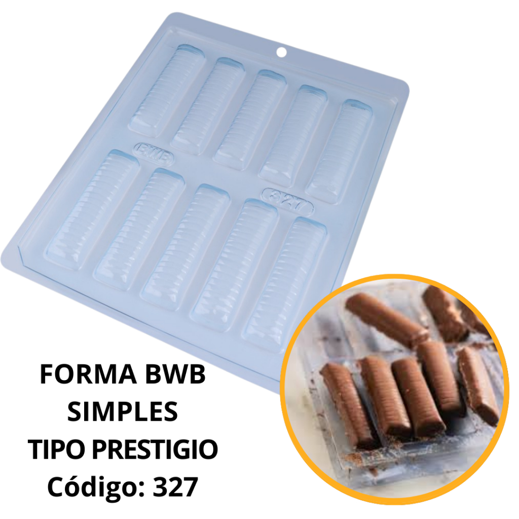 1~10 FORMA SIMPLES BOMBOM TIPO PRESTÍGIO CÓD.:327 - (E3) EM ACETATO BWB PARA BOMBOM DOCES DE CHOCOLATE E CONFEITARIA. em Oferta na Shopee