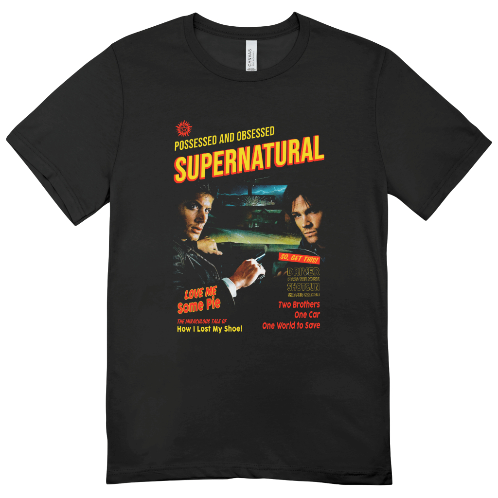 Camiseta Supernatural Dean e Sam | Camisa Unissex Blusa Algodão Série