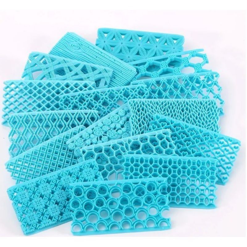 Marcador Texturizador Pedra Madeira Cesta Capitonê Flor Folhas Metalessê Biscuit Pasta Americana Plástico Massas