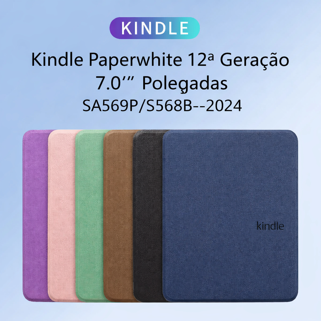 Capa Para Kindle com Alça Paperwhite 12ª Geração 7.0"  Polegadas SA569P/S568B--2024