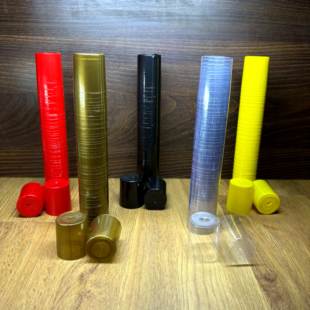 100 Un Lacre Termoencolhivel Capsulado 31mm X 40mm Para Garrafa Diversas Cores em Oferta na Shopee