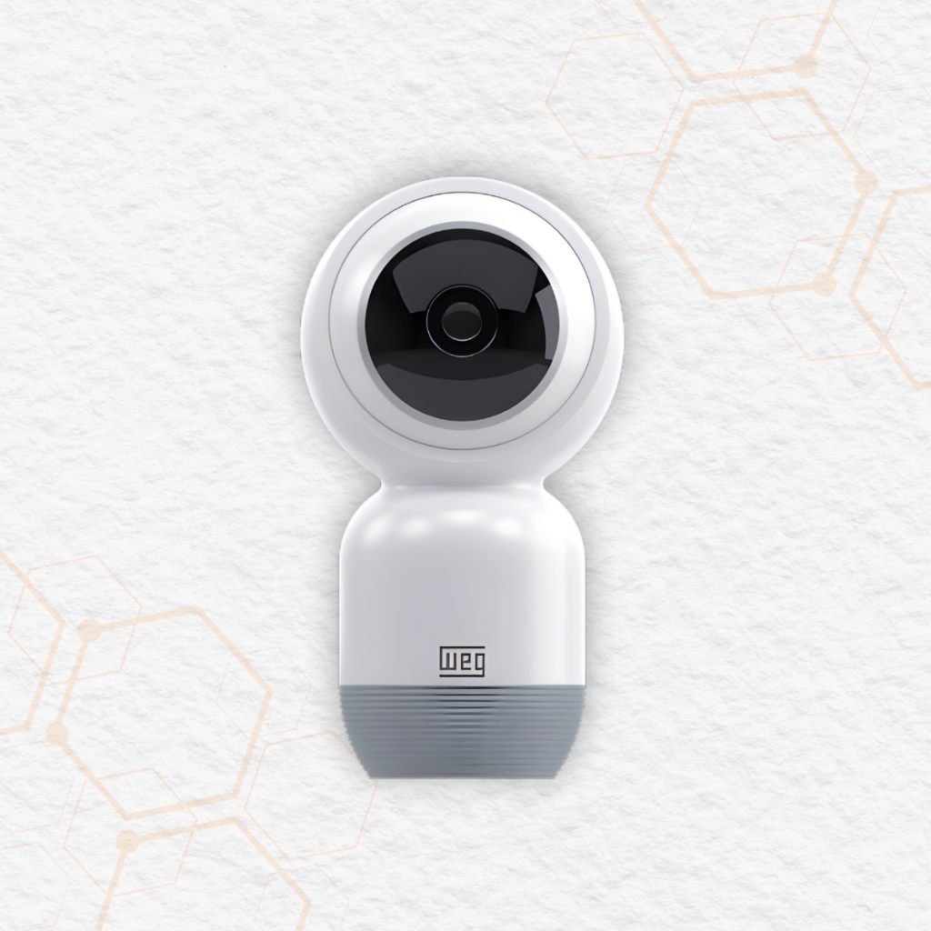 Câmera Segurança Interna Wi-Fi Full HD 360° Detecção Alexa Google Áudio Bidirecional Weg