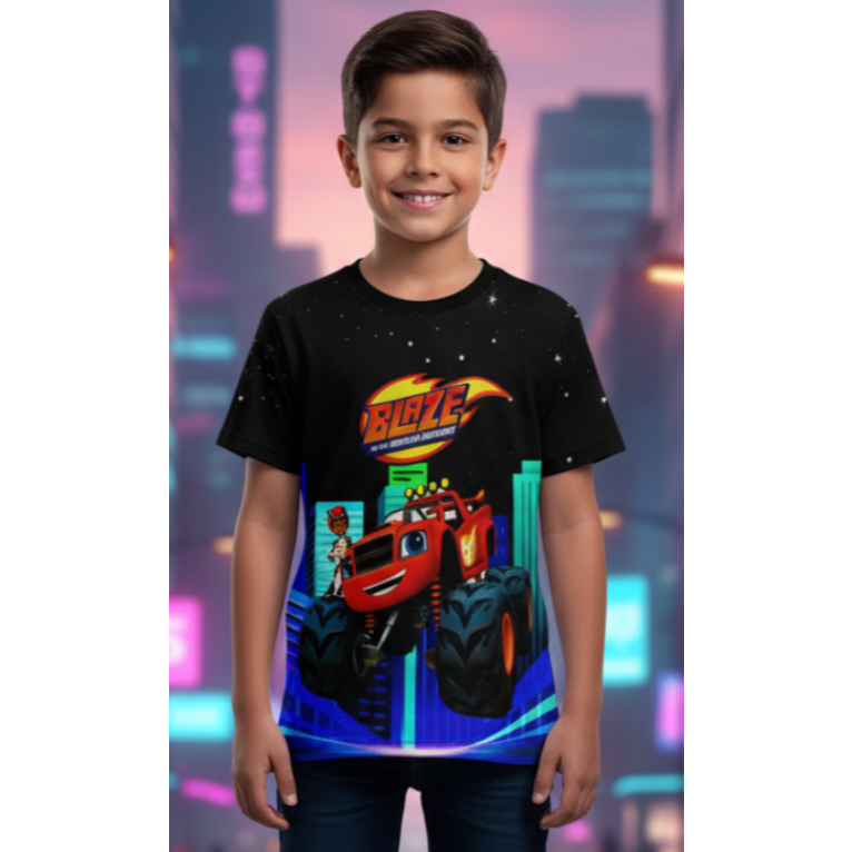 Camisa Adulta ou Infantil - Blaze Degradê Escuro