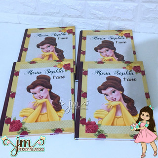 04 Cadernos Personalizados - Meia Pauta | Desenho | Brochura - ESCOLHA SEU TEMA
