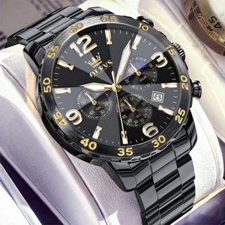 OLEVS Relógio Masculino À Prova D'Água Com Pulseira De Aço Inoxidável  Presente Para O Namorado 3678 em Oferta na Shopee