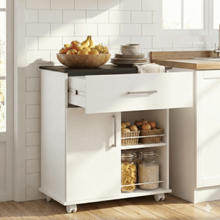 Balcão Fruteira com Gaveta e Prateleira para Micro-ondas ou Cafeteira em Oferta na Shopee