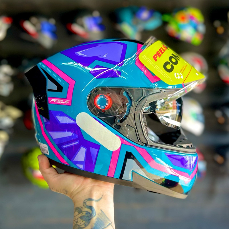 Capacete Peels Icon Pro Rush Original | Viseira Solar + Conforto Premium