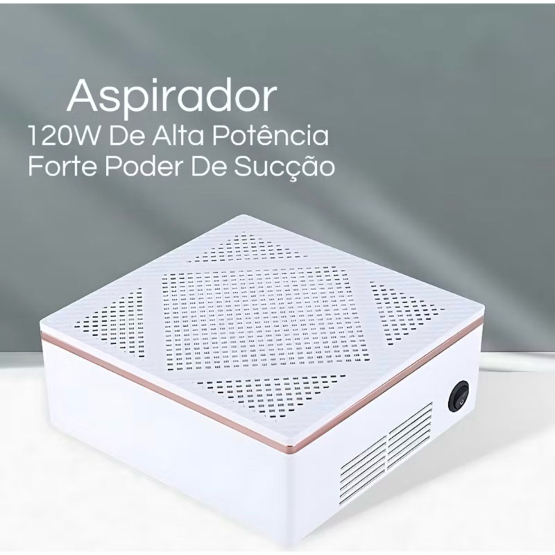 Aspirador Sugador Pó Churrasqueira - Nail Vacum - Unhas Alongamento Acrigel Fibra