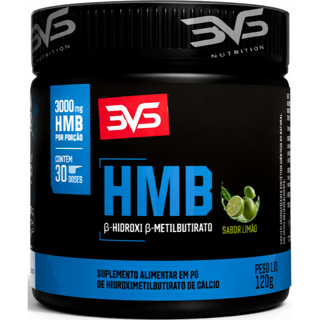 HMB 3000mg em Pó Fórmula de Máxima Pureza Força Recuperação Muscular Performance 120g 3VS Nutrition em Oferta na Shopee