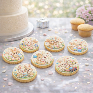 Papel arroz Happy Páscoa para decoração de doces 4 cm ou 5 cm com 20 unidades em Oferta na Shopee