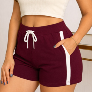 Short Feminino Bermuda Malha Verão Com Elastano Super Confortável Moda Feminina Premium em Oferta na Shopee